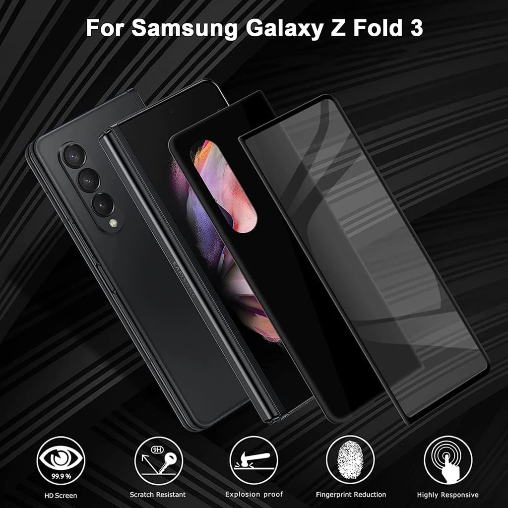 TEMPERED GLASS SAMSUNG GALAXY Z FOLD 5 / FOLD 4 5G FOLD 3 FOLD 2 ANTI SPY / CLEAR / 2.5D GLASS FULL COVERED SCREEN GUARD