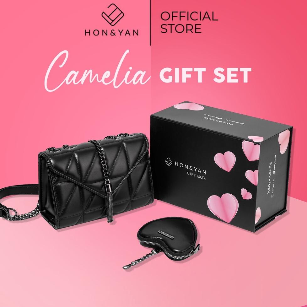 SIAP KIRIM [HONYAN] Gift Set Tas Selempang Wanita Import Terbaru Sling Bag Kekinian Viral Korea Orin