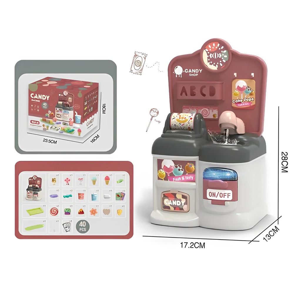 Cook Machine Bakery-Candy-Juice Set Lengkap | Mainan Anak Perempuan Masak Masakan Terbaru 2023