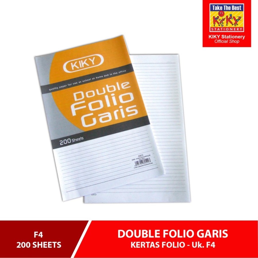 

KERTAS FOLIO GARIS KIKY 200 / DOUBEL FOLIO GARIS KIKY 200