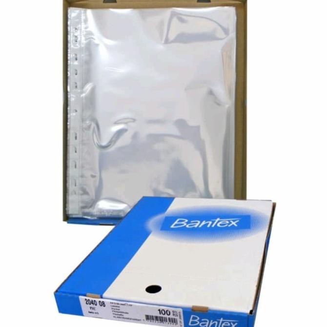 

Terbaru !!! Plastik Pp Pocket / Sheet Protector Folio F4 Bantex 8843 Isi 100