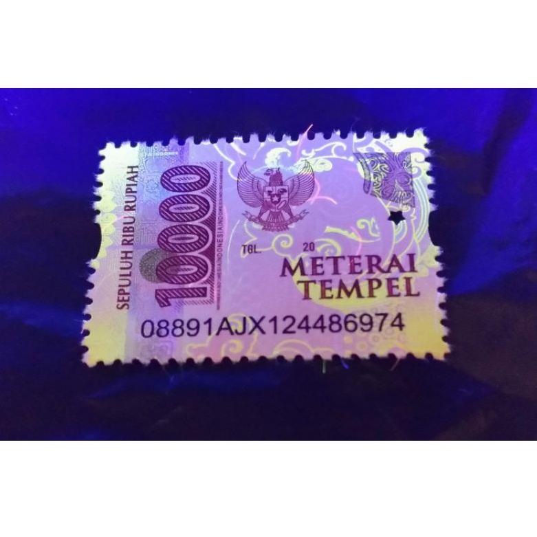 [ART. 4262] materai meterai tempel 10000 1 lembar isi 50/stamp pos