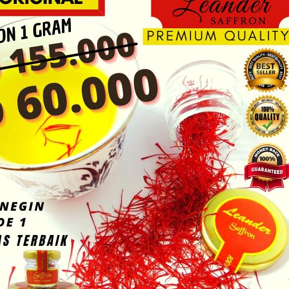 

♂ SAFFRON PREMIUM SPESIAL SUPER NEGIN GRADE A 1 GRAM IRAN Bunga safron sapron zafron shaffron Original 100% ۝