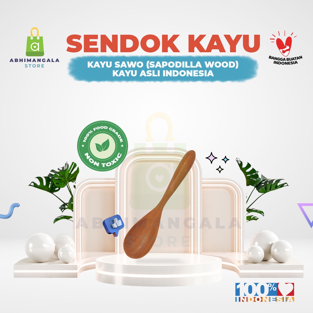 Sendok Kayu Untuk Madu | Sendok Makan Madu | Sendok Madu 100% Food Grade.| Handmade | Wood Spoon | K