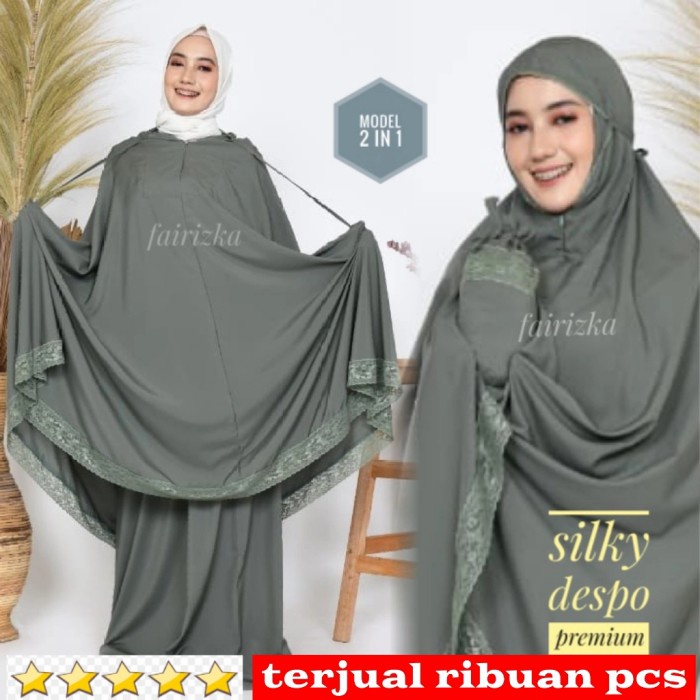 Terlaris Mukena Mukena Travelling Model 2 In 1 Silky Korea Premium Kecil Imut Praktis