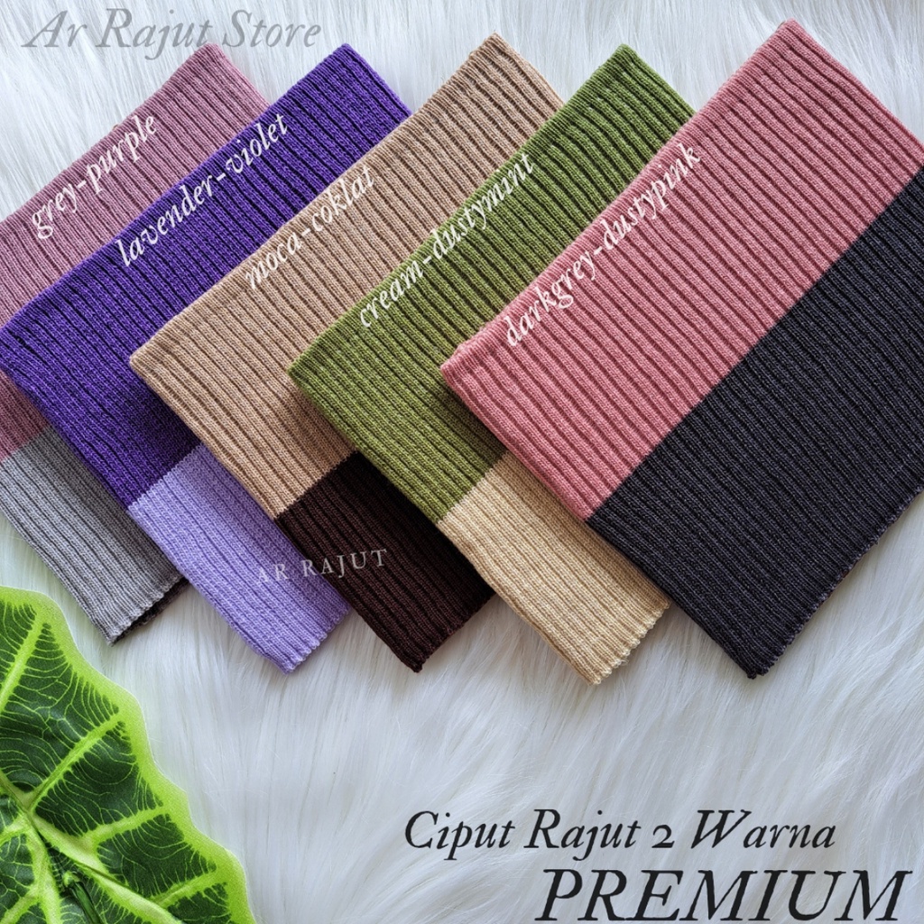 Ciput Rajut Premium 2 warna Daleman hijab premium anti pusing