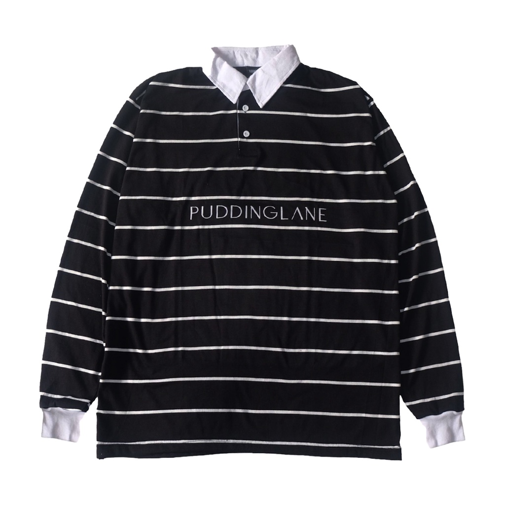 Puddinglane Kaos Rugby Cowok Oversize  Shirt Aruna