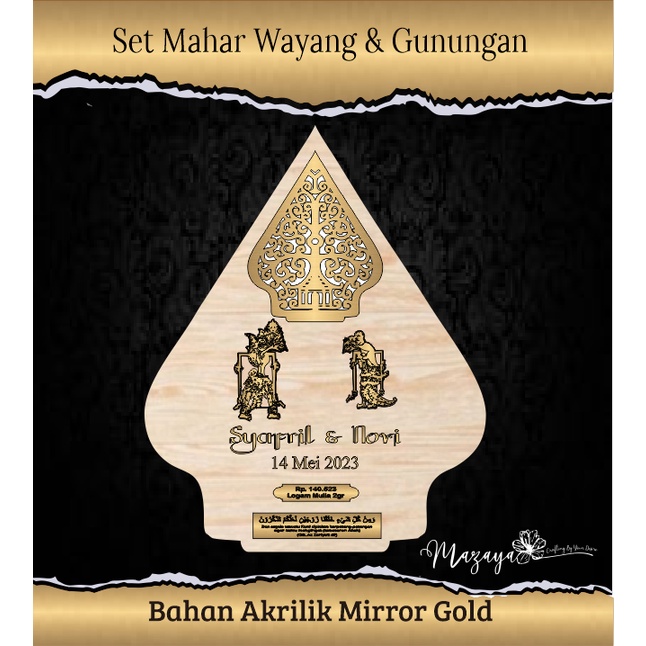 Set Mahar Wayang &amp; Gunungan