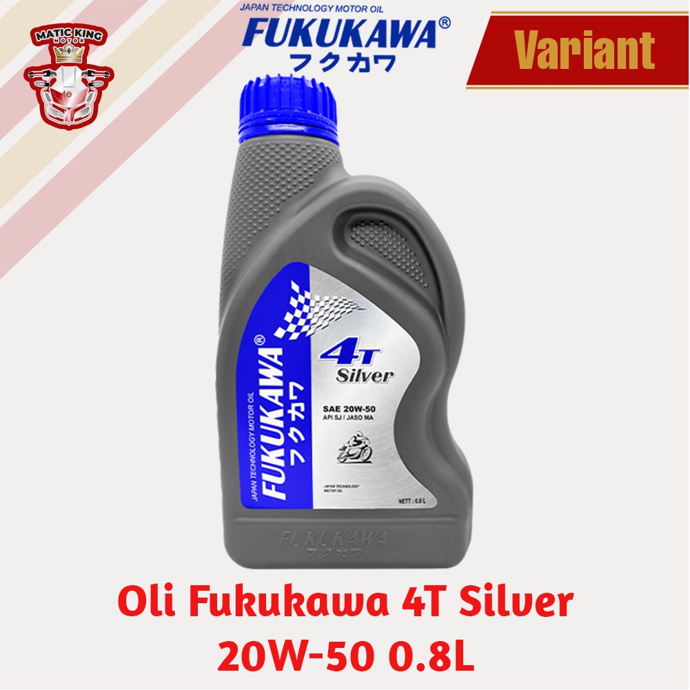 Oli Mesin 4T Silver 20W-50 API SJ/JASO MA 1L Fukukawa