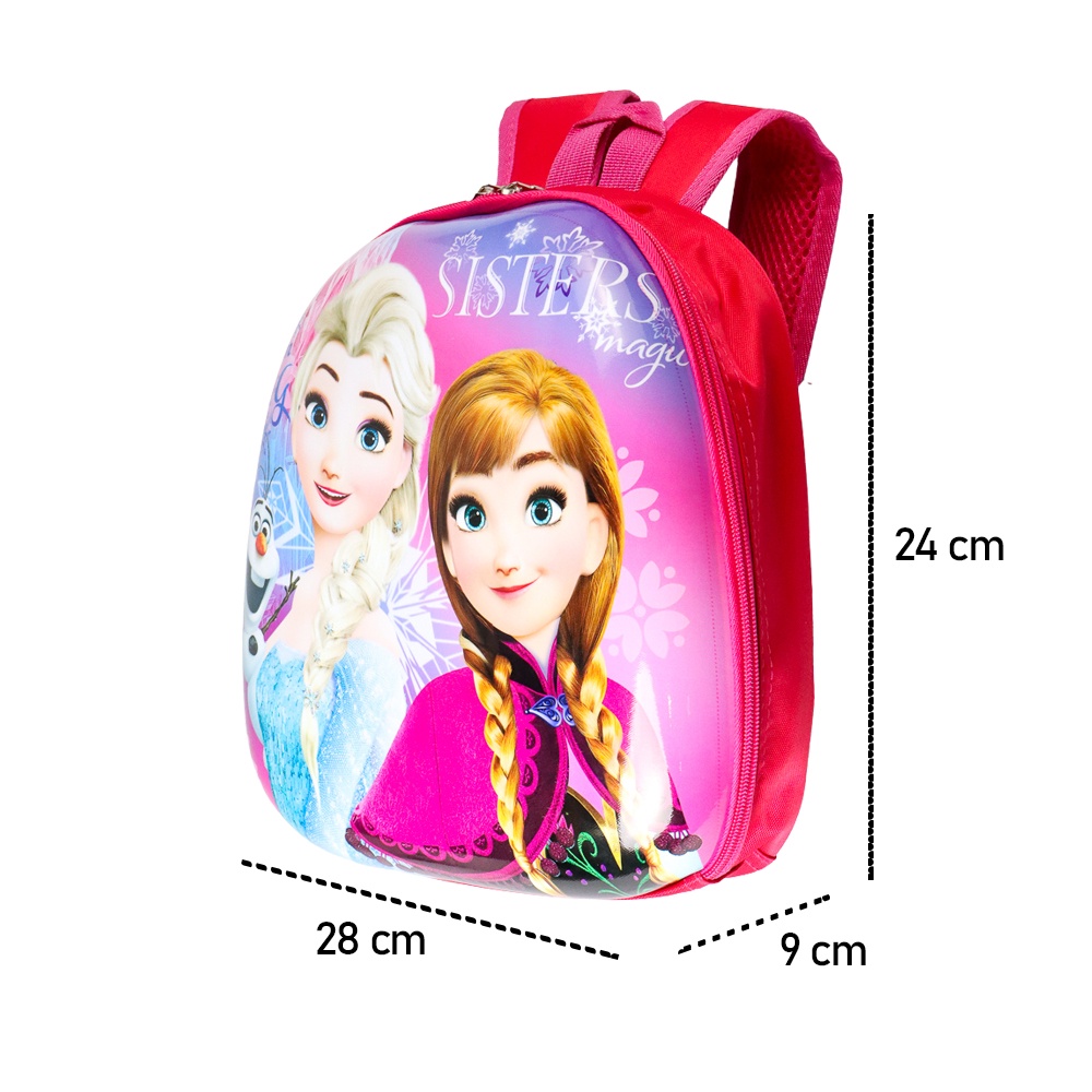 GV5 Zihui Tas Ransel Anak Sekolah Backpack Karakter Kartun Superhero Zh28 Pink Or-i