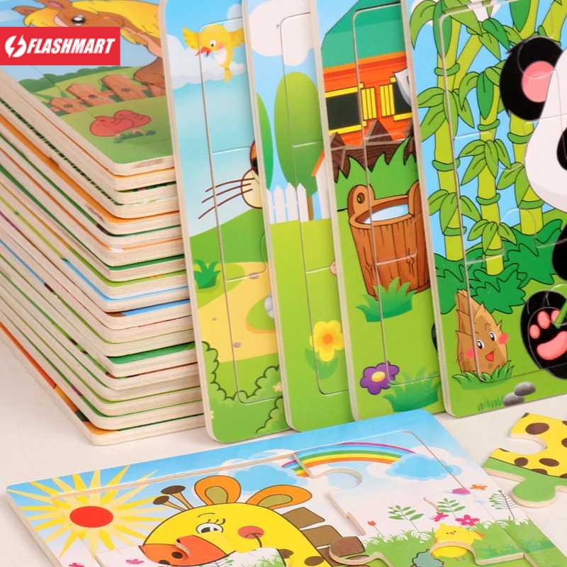 Flashmart Mainan Anak Cartoon Puzzle Children Toy - KW-814