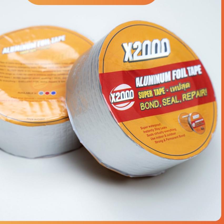 ✷ Super tape x2000 lakban anti bocor jepang tahan air aluminium tape strong doble tip super kuat sti