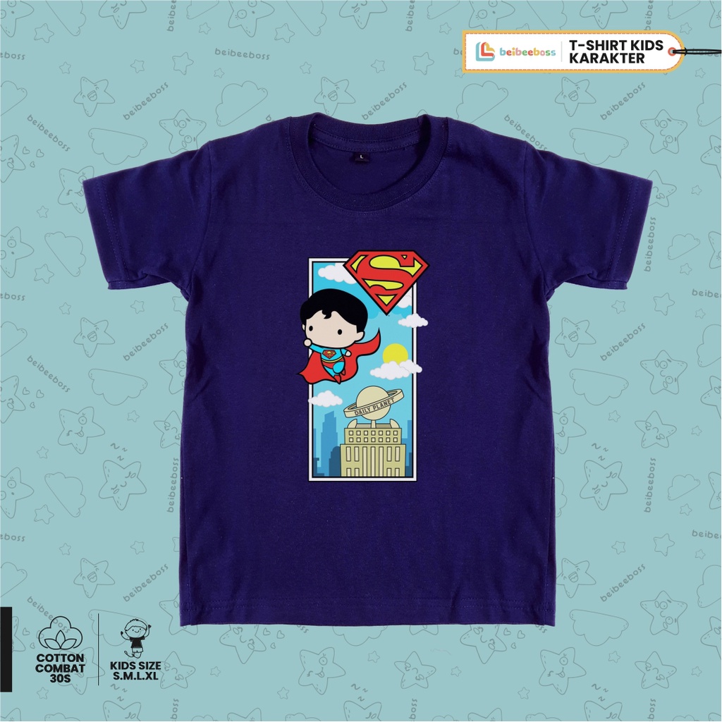 Kaos Anak Distro Lengan Pendek Combed 30s Laki Laki / Perempuan Oblong Usia 5-6tahun size L