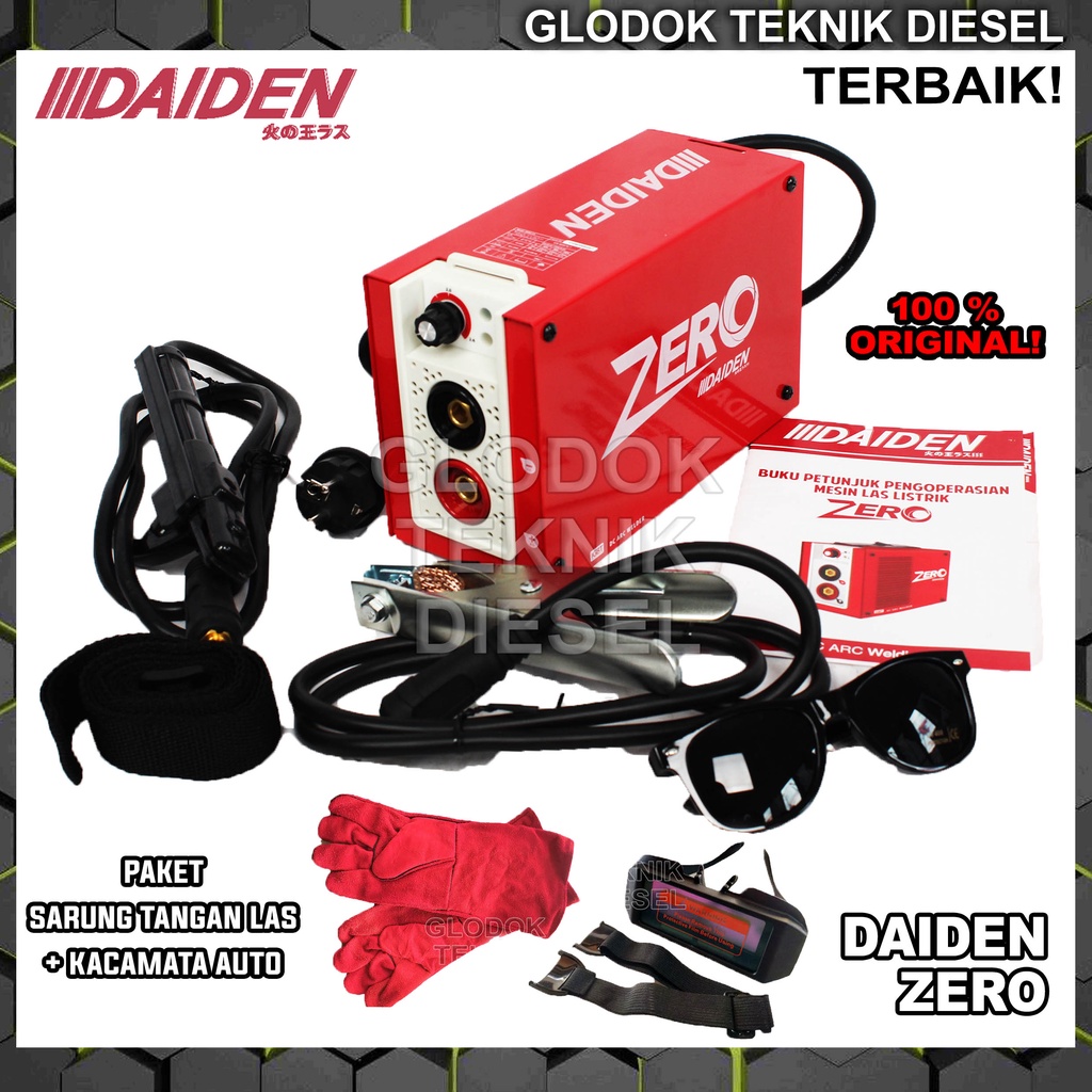 DAIDEN Welding Machine ZERO 120 A 450 - 900 Watt  TRAFO LAS MESIN LAS PORTABLE