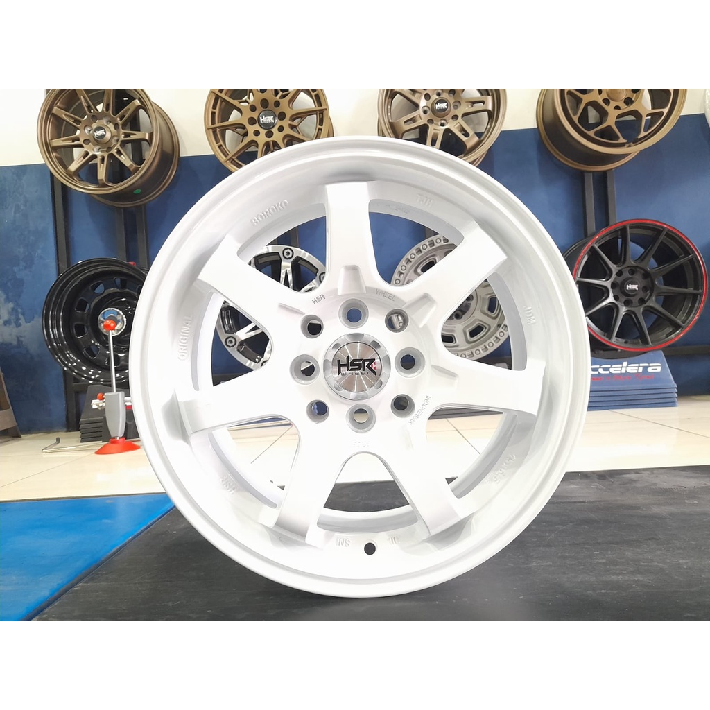 Jual Velg Mobil Racing Murah Warna Putih Ring Buat Brio Agya Ayla Dll Hsr Boroko Tjh R