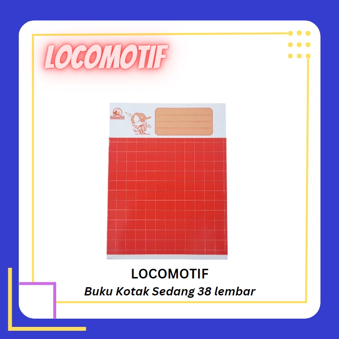 

LOCOMOTIF Buku Tulis Kotak Sedang - 1 pcs
