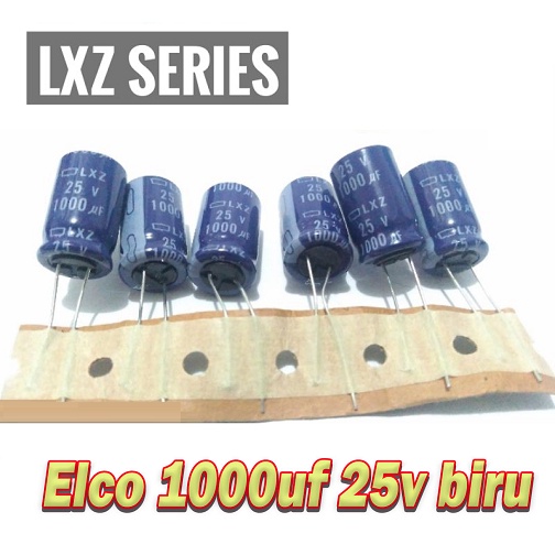 Elco Elko Kapasitor Capacitor 1000/25 1000uF/25 Kapasitor Elko 1000 Micro 25V 1000/25V 1000uf 250v 1000 Mikro 250v HIgh Quality ISI FULL ASLI ORIGINAL