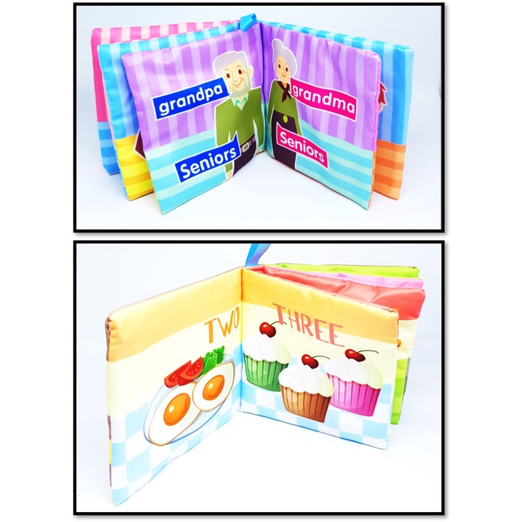 Paket Buku Bayi Soft Book Bunyi | Baby Cloth Book Clothbook 6in1