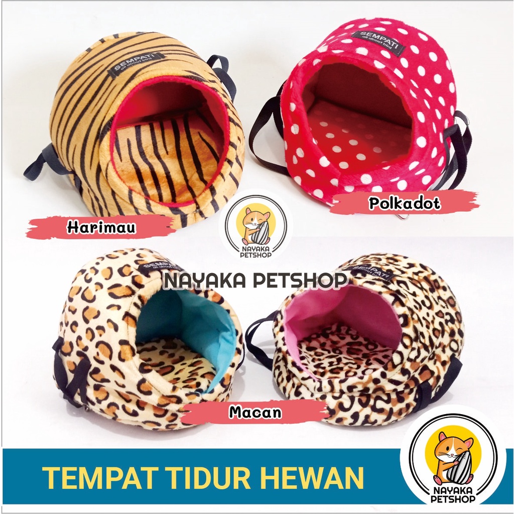 Kasur Hamster Hanging Pouch Sugar Glider Hiding Sleeping Pouch Ranjang Landak Mini Tempat Tidur Bed Tupai Hewan