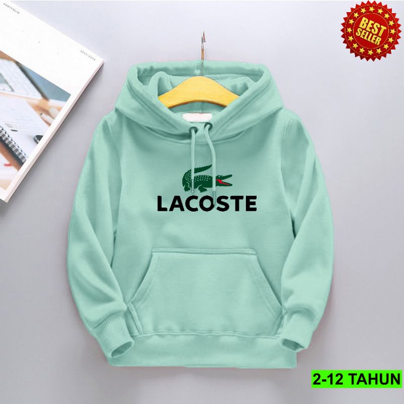 Sweater. Hoodie anak Laki Laki cowo gambar buaya LACOSTE umur 2 tahun 1 tahun 3 tahun 4 tahun 5 tahu