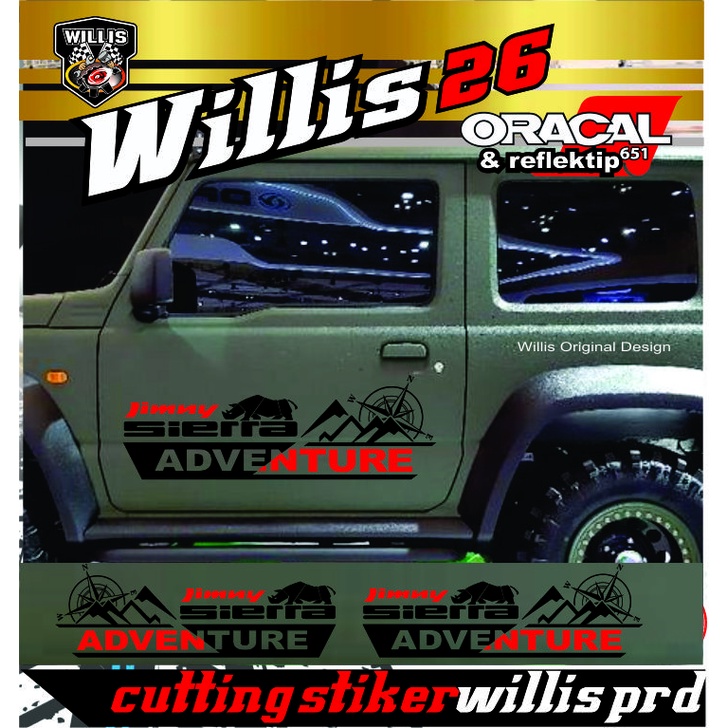 New Cutting Sticker Body Mobil Jimny Sierra Adventure