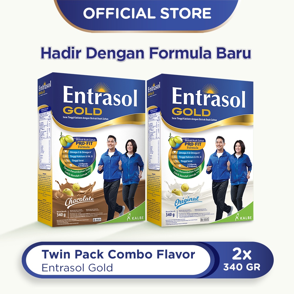 

TWIN PACK COMBO FLAVORS: ENTRASOL GOLD 340G