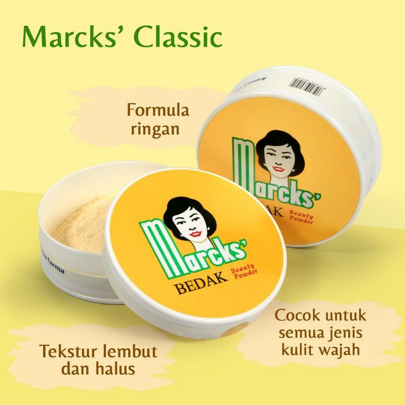 Bedak Marcks Classic(Bedak Tabur BULAT)