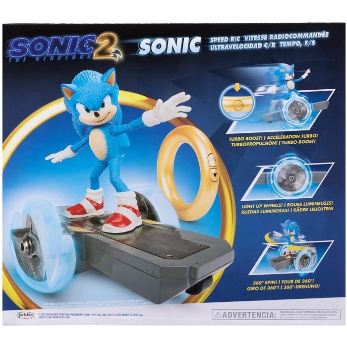 Sonic The Hedgehog Sonic 2 Movie - Sonic Speed RC Vehicle