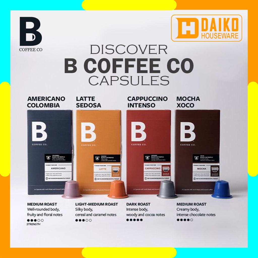 B Coffee Co dan Royal Kencana Coffee Capsule Ecer All Variant Rasa Compatible Nespresso Machine