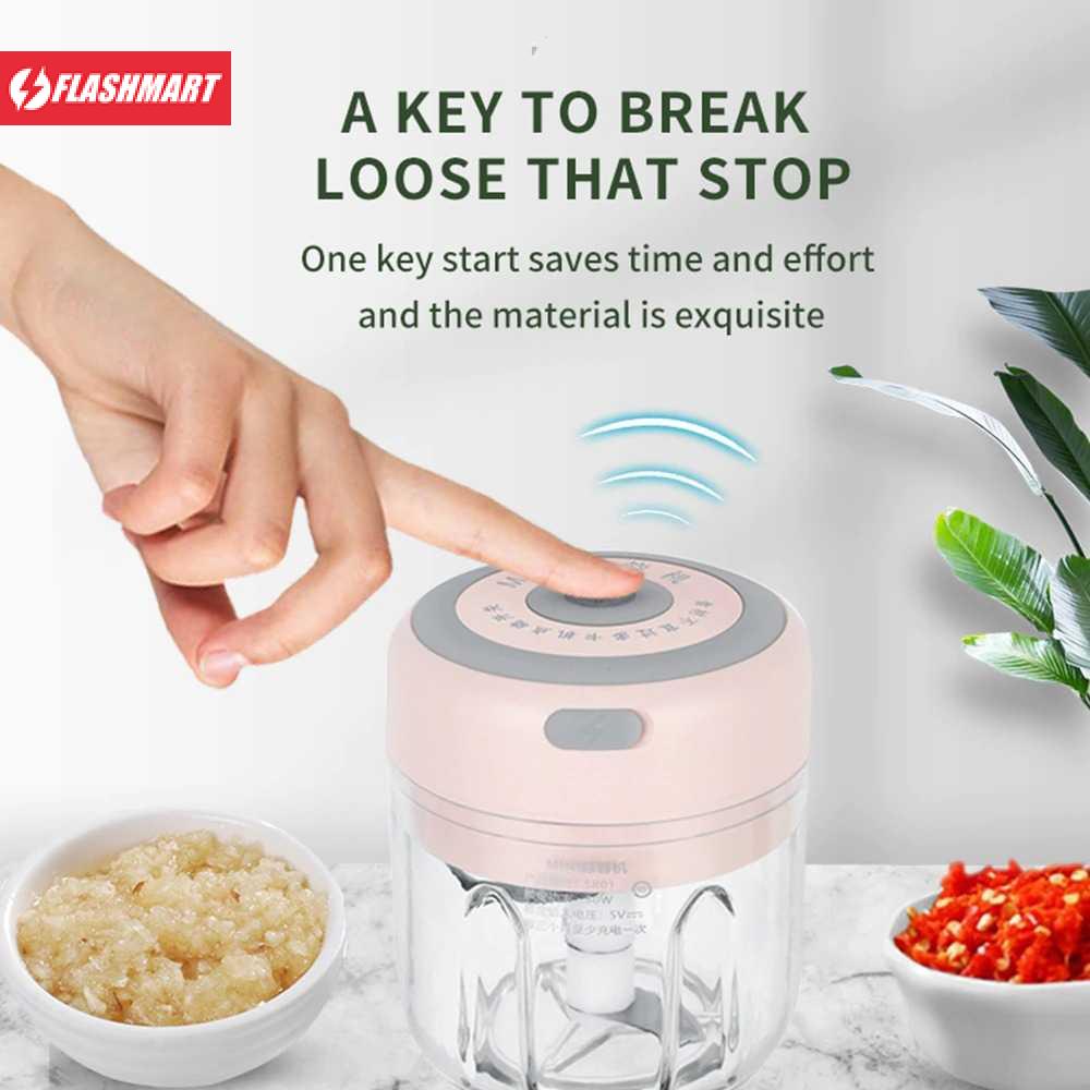 Flashmart Blender Portable Food Chopper Mini Elektrik Garlic Masher - SR01