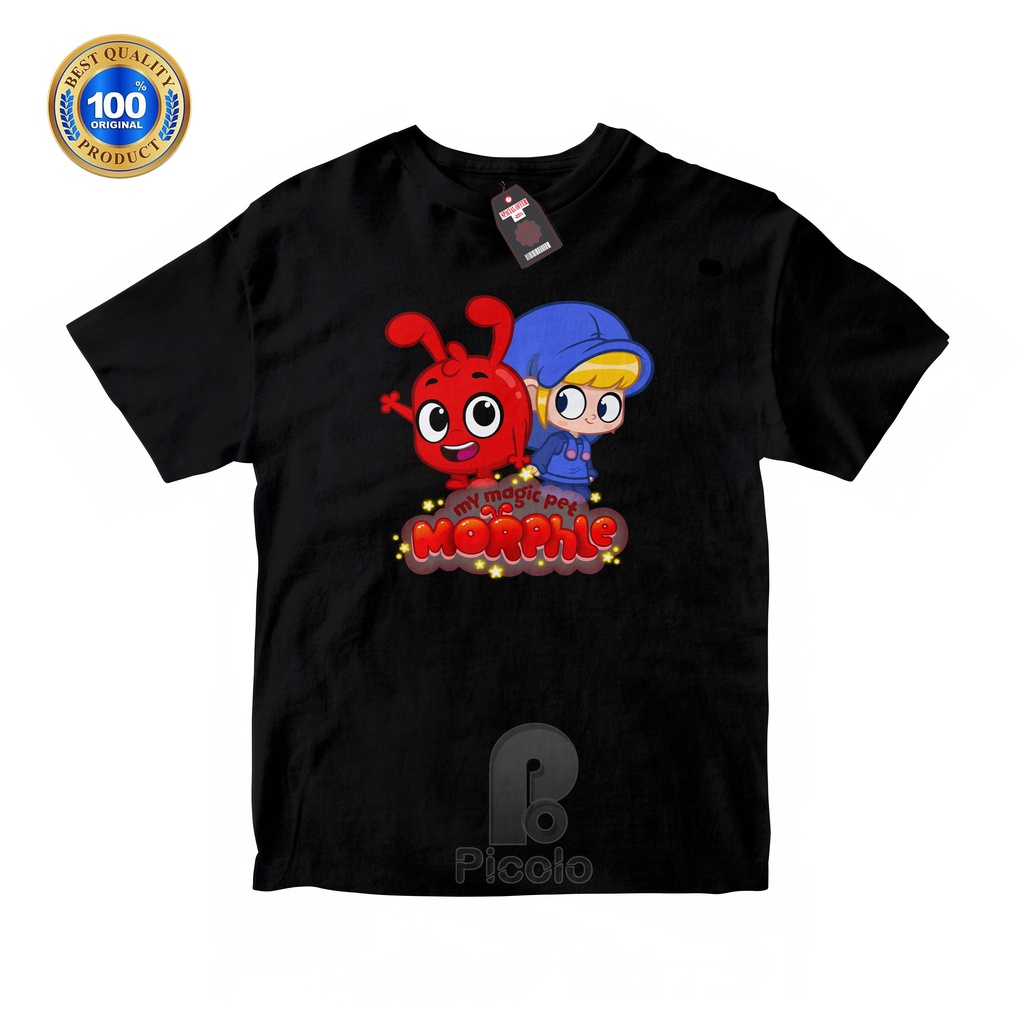 (FREE NAMA) BAJU KAOS ATASAN ANAK MOTIF KARTUN MORPHLE UNISEX Bahan COTTUN