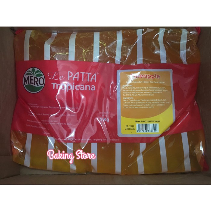 

Selai Nanas Filling Lepatta 5kg - Gosend Only