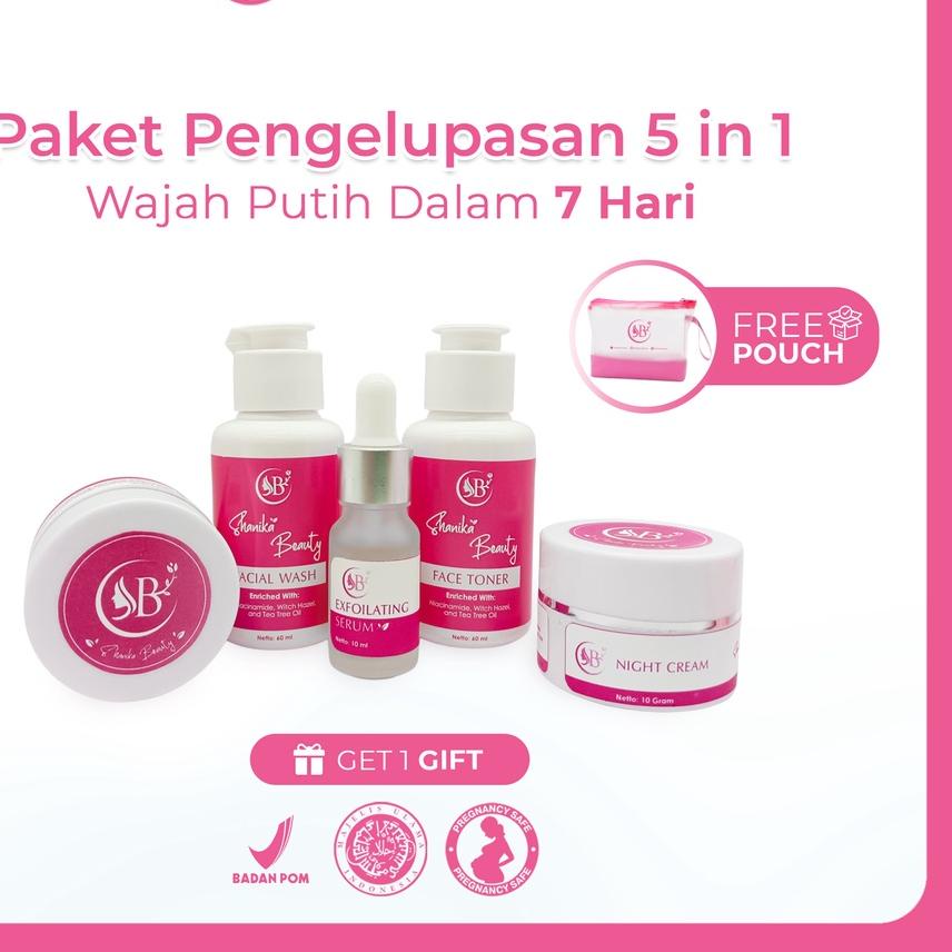 ☊ Shanika Beauty Paket Pengelupasan 100% Original / Cream / Cream / / Paket Pemutih Dalam 7 Hari / ♬
