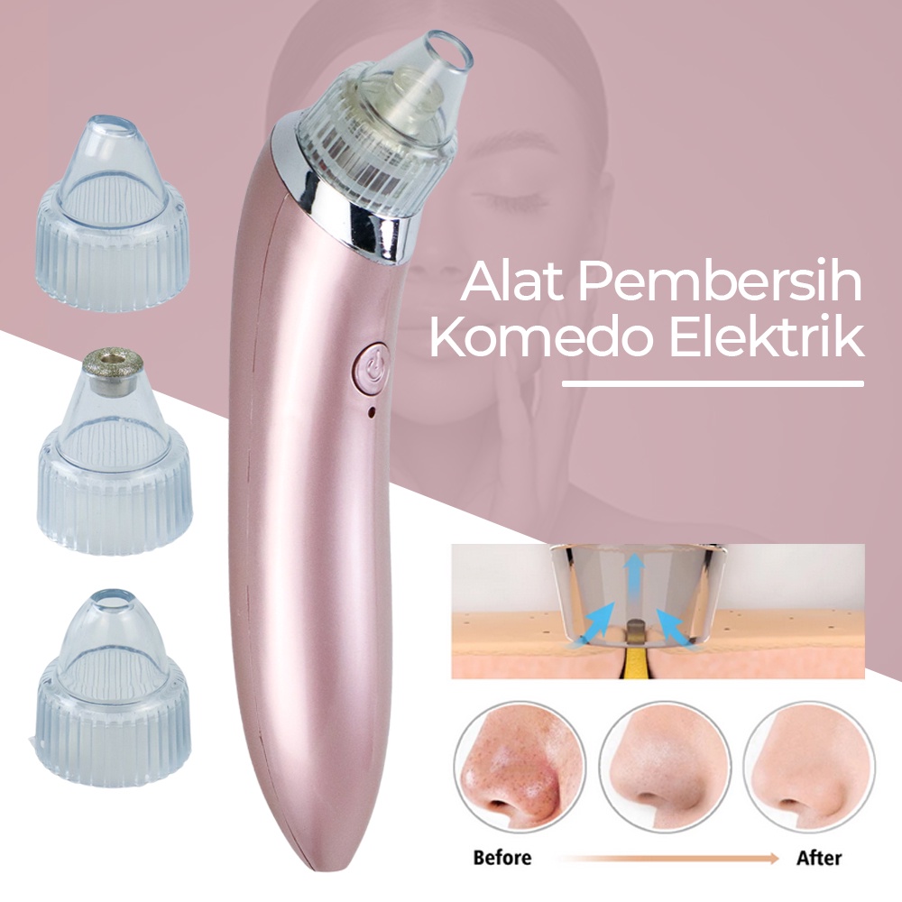 Alat Pembersih Komedo Wajah Elektrik - JB-8620 - Pink