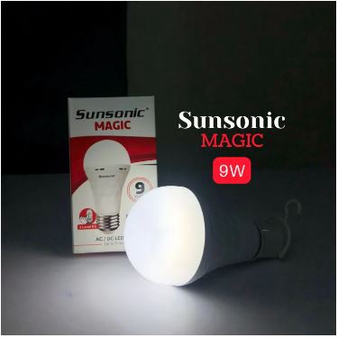 SUNSONIC LAMPU LED EMERGENCY MAGIC 7W 9W 12W 18W AC DC SUNSONIC 7 Watt 9Watt 12 Watt 18Watt Listrik Padam Otomatis Nyala