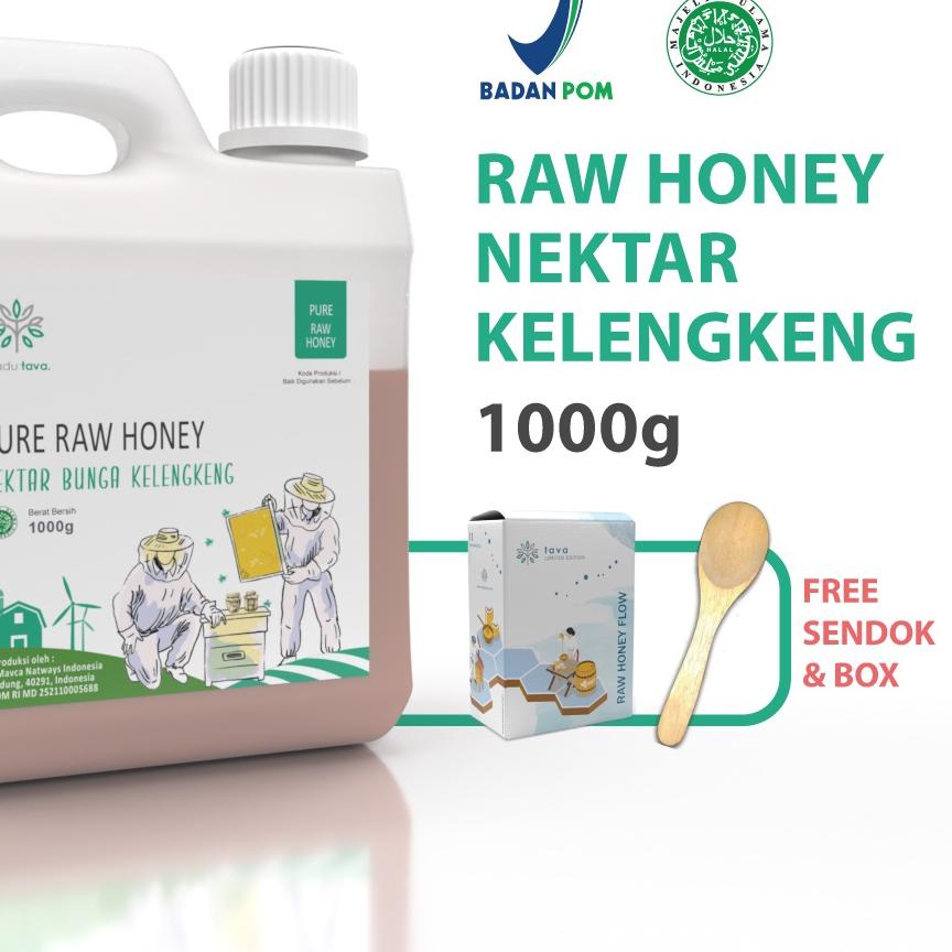 

❅ Asli Murni 1kg Tava Grade A Nektar Kelengkeng 100% Alami Pure Natural Raw Honey ➬