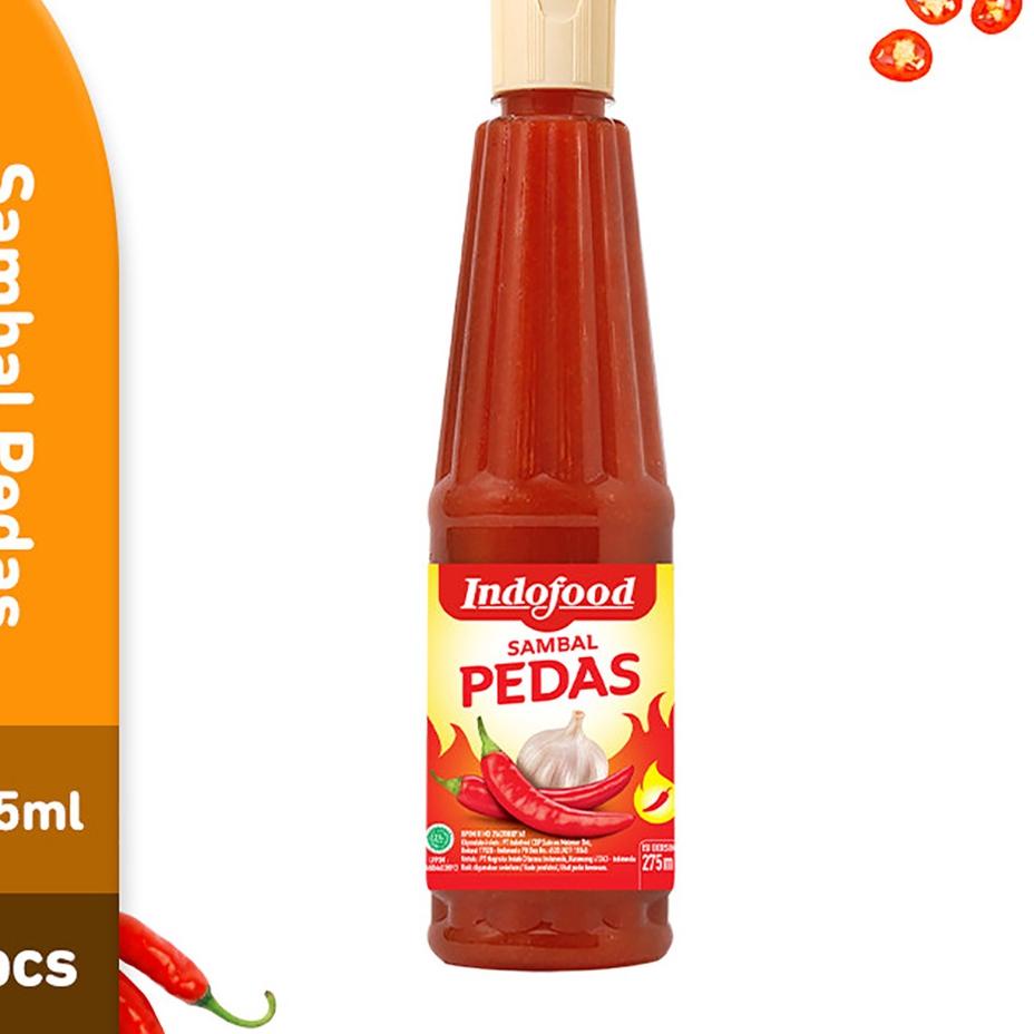 

Wow banget Sambal Indofood Pedas Pet 275 ML (PCS)