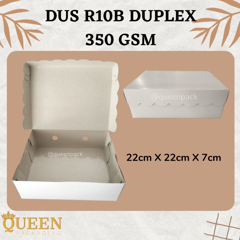 

DUS DUPLEX R10B 350 GSM | BOX DUPLEX R10B 350 GSM | SNACK BOX | KARDUS KUE BASAH | KARDUS JAJAN | KARDUS DUPLEX