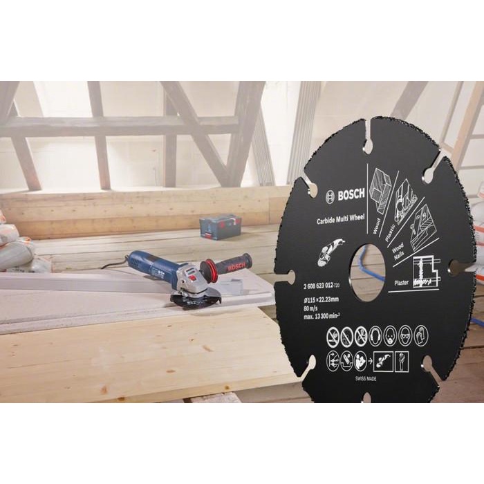 BOSCH Mata Gerinda Carbide Potong MULTI 4" untuk BESI KAYU BETON PVC
