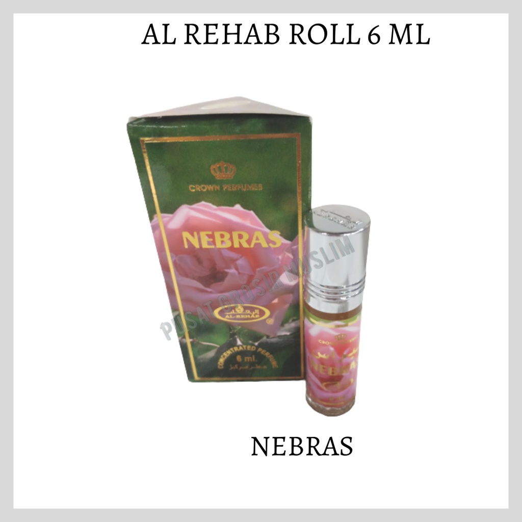 Parfum AL Rehab Nebras ROLL 6ML Original Asli Saudi Arabia