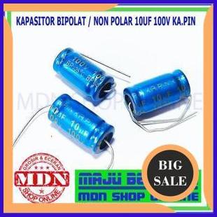 accessories Kapasitor Bipolar Non polar Nonpolar 10uf 10 uf 100v KA.PIN 140ZZ3