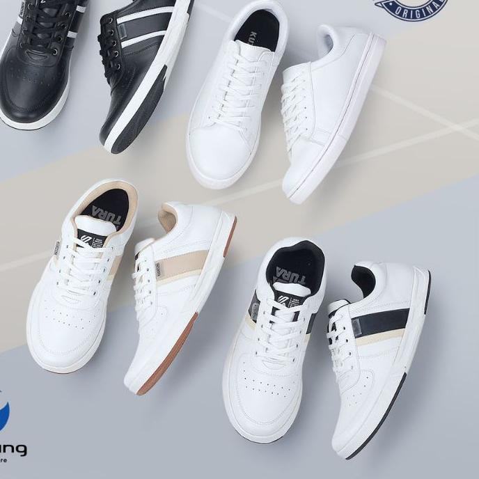 ☚ Sepatu Casual Sneakers Putih Hitam Pria Cowok Mills Series Kets Distro Premium Original ❉