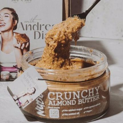 

➫ NUDE x Andrea - Crunchy Almond Butter 200g | Vegan, Diet, Gluten Free, Keto Friendly, No Added Sugar ➷