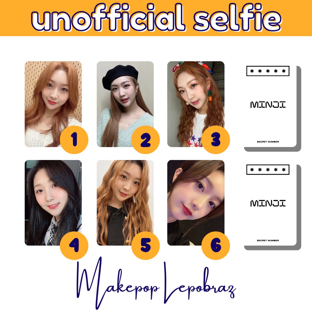 [MIN. 3 PC] SECRET NUMBER UNOFFICIAL SELFIE - GIRLFRIENDABLE DITA MINJI SOODAM LEA ZUU JINNY