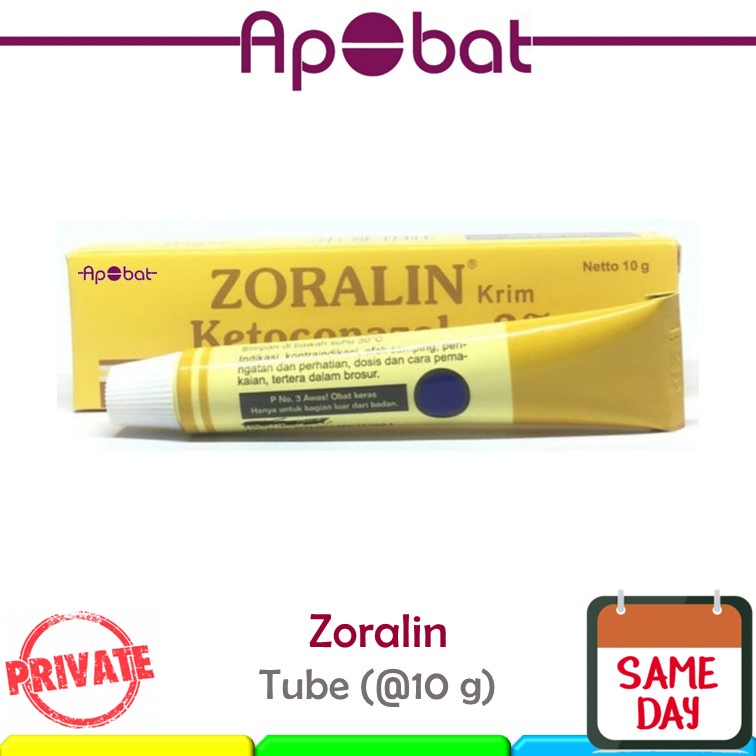 - ApObat - ZORALIN CREAM Obat Gatal Jamur Ketoconazole Salep Krim Zoraline Soraline Soralin