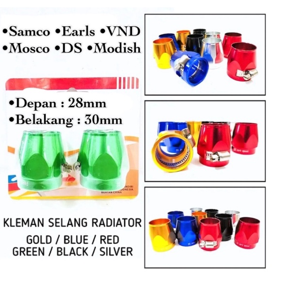 Kleman Selang Radiator Alloy CNC Random vnd dumino universal