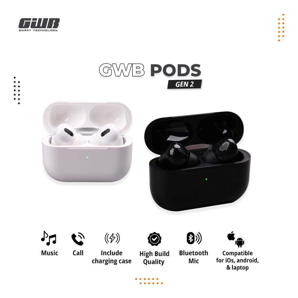 GWB Pods Gen 2 Wireless Bluetooth Earphone