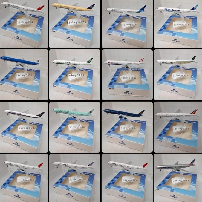 Miniatur Pesawat Diecast Metal Besar Roda