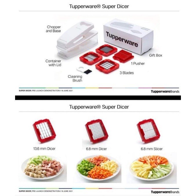 ALAT PEMOTONG SAYURAN SERBAGUNA TUPPERWARE SUPER DICER PROMO [A08]