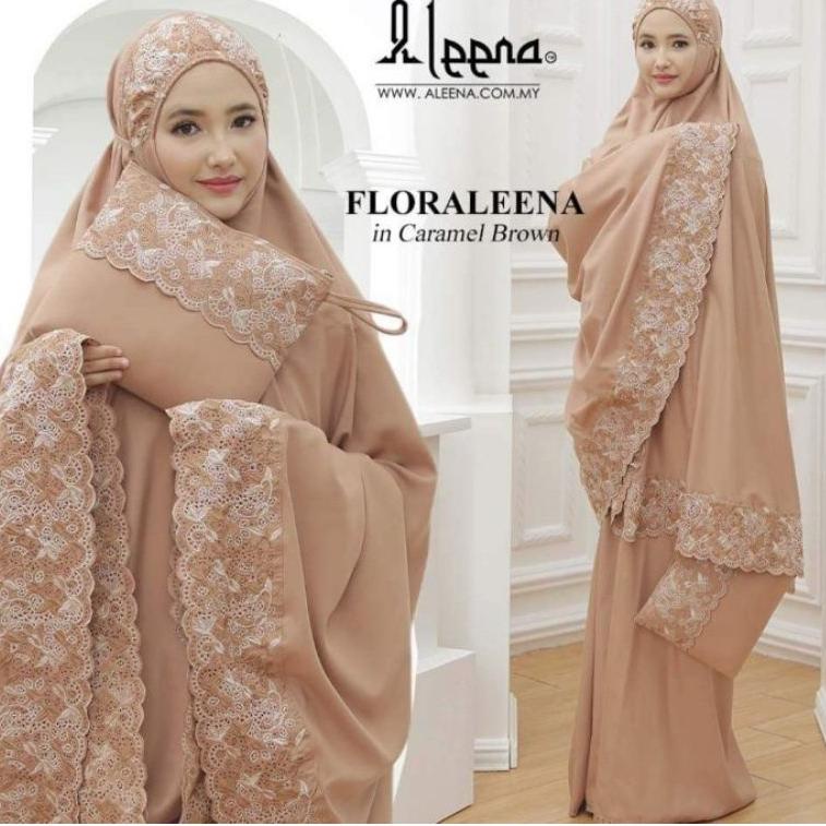 LANGSUNG ATC Mukena Dewasa Syahbani Tas Khadijah Katun Bordir Jumbo Adem Floraleena mukena khadijah 